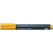SCHNEIDER Alkoholos marker, 1-4 mm, vágott, SCHNEIDER "Maxx 133", sárga filctoll, marker
