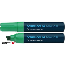 SCHNEIDER Alkoholos marker, 4-12 mm, vágott, SCHNEIDER &quot;Maxx 280&quot;, zöld filctoll, marker