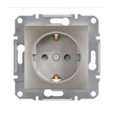 SCHNEIDER Asfora 162 dugalj földelt gyerekzárral bronz IP20 süllyesztett Schneider - EPH2900269 villanyszerelés