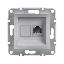 SCHNEIDER Asfora adatcsatlakozó dugalj UTP Cat5e süllyesztett alumínium Schneider - EPH4300161 villanyszerelés