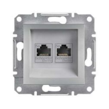 SCHNEIDER Asfora adatcsatlakozó dugalj UTP Cat5e süllyesztett alumínium Schneider - EPH4400161 villanyszerelés