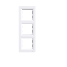 SCHNEIDER ASFORA Villanykapcsoló Keret függőleges 3-as fehér (EPH5810321) villanyszerelés