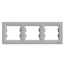 SCHNEIDER ASFORA vízszintes hármas keret - Alumínium villanyszerelés