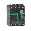 SCHNEIDER C11H4TM100L kompakt megszakító NSXm H (70 kA 415 VAC), 4P 4d, 100 A beállítás TMD kioldóegység, EverLink csatlakozókkal