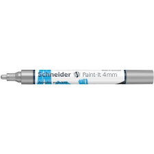 SCHNEIDER Dekormarker, akril, 4 mm, SCHNEIDER "Paint-It 320", ezüst filctoll, marker
