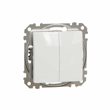 SCHNEIDER Dupla létrafejes kapcsoló, 10A, IP20, fehér, Schneider Sedna Design villanyszerelés