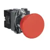 SCHNEIDER Easy Harmony XB2, Nyomógomb, gombafejű, piros, 1 NC, fém, 22mm, fej 40mm XB2BC42C Schneider