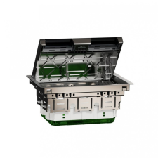 Schneider Electric INS52125 UNICA SYSTEM+ fém padlódoboz, 16 modulos, 82x200x275mm, IP20 villanyszerelés
