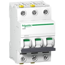 Schneider Electric Kismegszakító 3P,4A, C karakterisztika, 6 kA Acti9 IC60N (Schneider A9F04304) villanyszerelés