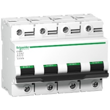 Schneider Electric Kismegszakító 4P,100A, C karakterisztika, 15 kA Acti9 C120H (Schneider A9N18480) villanyszerelés