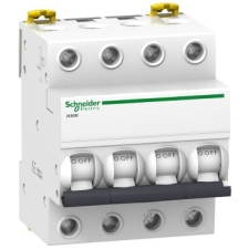 Schneider Electric Kismegszakító 4P,32A, C karakterisztika, 6 kA Acti9 IK60N (Schneider A9K24432) villanyszerelés