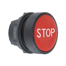 Schneider Electric Lapos nyomógomb, piros, Schneider Electric Harmony ZB5AA434 (ZB5AA434) villanyszerelés