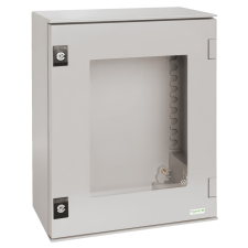 Schneider Electric NSYPLM86TG Thalassa PLM műanyag szekrény, átlátszó ajtóval, 847x636x300, IP66, szerelőlap nélkül villanyszerelés