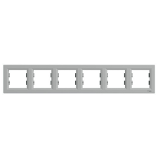 Schneider Electric Schneider Electric Asfora EPH5800661 Hatos keret, vízszintes, alumínium ( EPH5800661 ). villanyszerelés