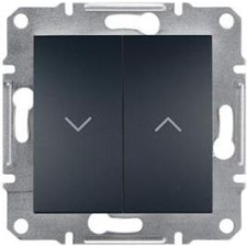 Schneider Electric Schneider EPH1300371 ASFORA csavaros bekötésű antracit redőnynyomó (EPH1300371) villanyszerelés