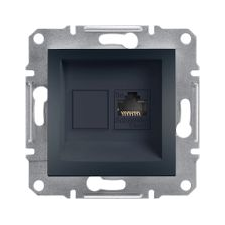 Schneider Electric Schneider EPH4300171 ASFORA antracit 1xRJ45 Cat5e UTP aljzat (EPH4300171) villanyszerelés