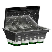 Schneider Electric SCHNEIDER INS52127 UNICA SYSTEM+ Padlódoboz, 24 modulos, fém bútor