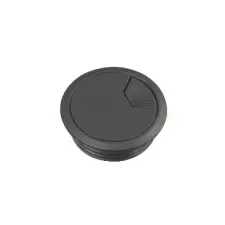 Schneider Electric SCHNEIDER INS61215 UNICA SYSTEM+ Bútorba süllyeszthető kábelkivezető, 60 mm, fekete bútor