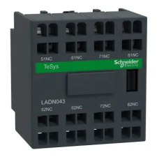 Schneider Electric SCHNEIDER LADN043 Segédérintkező blokk, homloklapi, 4NY, rugós csatlakozás villanyszerelés