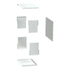 Schneider Electric Schneider LVS04954 Forma 4b takarás áthely. csatlk-hoz 4/6m
