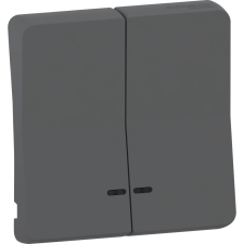 Schneider Electric Schneider MUR34205 MUREVA Styl Kettős billentyű, jelzőfényes, antracitszürke villanyszerelés