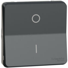 Schneider Electric Schneider MUR35034 MUREVA Styl Kétpólusú kapcsoló, 16 AX (102), antracitszürke (MUR35034) villanyszerelés