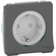 Schneider Electric Schneider MUR36134 MUREVA Styl 2P+F csatlakozóaljzat, GYV, csapófedéllel, rugós, antracitszürke villanyszerelés