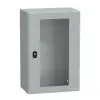 Schneider Electric SCHNEIDER NSYS3D6425T S3D elosztószekrény H600xW400xD250 üveg ajtóval