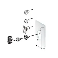 Schneider Electric SCHNEIDER NSYTC7CRN Négyzetprofil zárbetét (7mm) villanyszerelés