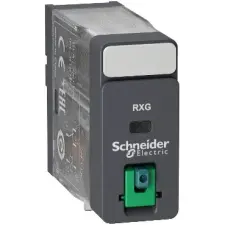 Schneider Electric SCHNEIDER RXG11BD Zelio RXG Interfész relé, 1CO, 10A, 24VDC, tesztgomb villanyszerelés