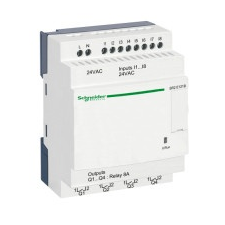 Schneider Electric Schneider SR2E121B 12 I/O, 4 analóg bemenet, relés, 24VAC villanyszerelés