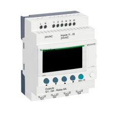 Schneider Electric Schneider SR3B101B 10 I/O, relés, óra, 24VAC villanyszerelés