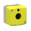 Schneider Electric Schneider XALKW01 Harmony XALK vészgomb tokozat, sárga, üres, 1 kivágás, fém szerelőlemezzel