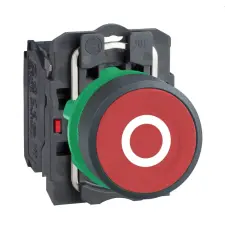 Schneider Electric Schneider XB5AA4322 komplett nyomógomb piros 1 nyitó érintkező (Harmony XB5AA4322) villanyszerelés