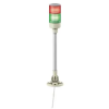 Schneider Electric SCHNEIDER XVGB2SM Harmony Easy komplett fényoszlop, 2 szintes, piros-zöld, 24 VAC/DC, tartócsöves, csavaros, elhajtható, hangj.,