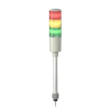 Schneider Electric SCHNEIDER XVGM3ST Harmony Easy komplett fényoszlop, 3 szintes, piros-narancs-zöld, 230 VAC, furatba rögzíthető, tartócsöves, hangj.,