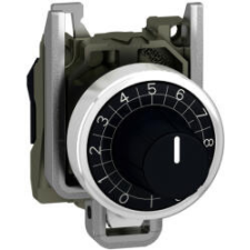 Schneider Electric Schneider ZB4BD912 Harmony fém potencióméter fej és rögzítő, Ø22, fekete (ZB4BD912) villanyszerelés