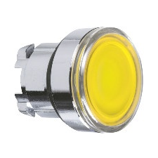 Schneider Electric Schneider ZB4BH083 Harmony fém világító nyomógomb fej, Ø22, nyomó-nyomó, sárga villanyszerelés