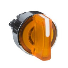 Schneider Electric Schneider ZB4BK1253 Harmony fém világító választókapcsoló fej, Ø22, 2 állású, narancssárga villanyszerelés