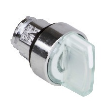 Schneider Electric Schneider ZB4BK1313 Harmony fém világító választókapcsoló fej, Ø22, 3 állású, fehér villanyszerelés