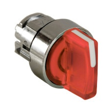 Schneider Electric Schneider ZB4BK1343 Harmony fém világító választókapcsoló fej, Ø22, 3 állású, piros villanyszerelés