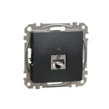 Schneider Electric Sedna Design 1xRJ45 Cat6 STP aljzat, antracit villanyszerelés
