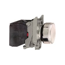 Schneider Electric XB4BW3165 nyomógomb panel Fémes, Fehér (XB4BW3165) villanyszerelés