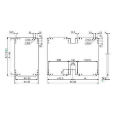 Schneider Electric Zrt. FÉMSZERELŐLEMEZ PLA-HOZ 1000x750mm villanyszerelés