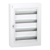 Schneider Electric Zrt. PRISMASET XS Szekrény, átlátszó ajtó, falon kívüli, 4x24 modul, PEN LVSXR424 Schneider