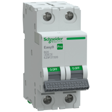 Schneider Electric Zrt. Schneider Easy9 Pro kismegszakító 2P B 20A (EZ9F27220) villanyszerelés