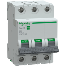 Schneider Electric Zrt. Schneider Easy9 Pro kismegszakító 3P C 25A (EZ9F57325) villanyszerelés