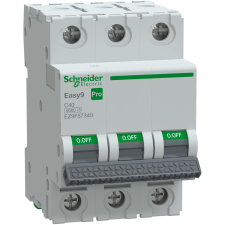 Schneider Electric Zrt. Schneider Easy9 Pro kismegszakító 3P C 40A (EZ9F57340) villanyszerelés