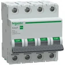 Schneider Electric Zrt. Schneider Easy9 Pro kismegszakító 4P B 16A (EZ9F27416) villanyszerelés