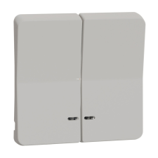 Schneider Electric Zrt. Schneider Mureva kettős billentyű, jelzőfényes, polárfehér (Styl) villanyszerelés